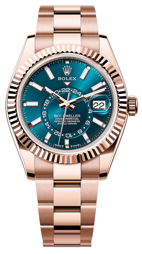 sky dweller rolex rose